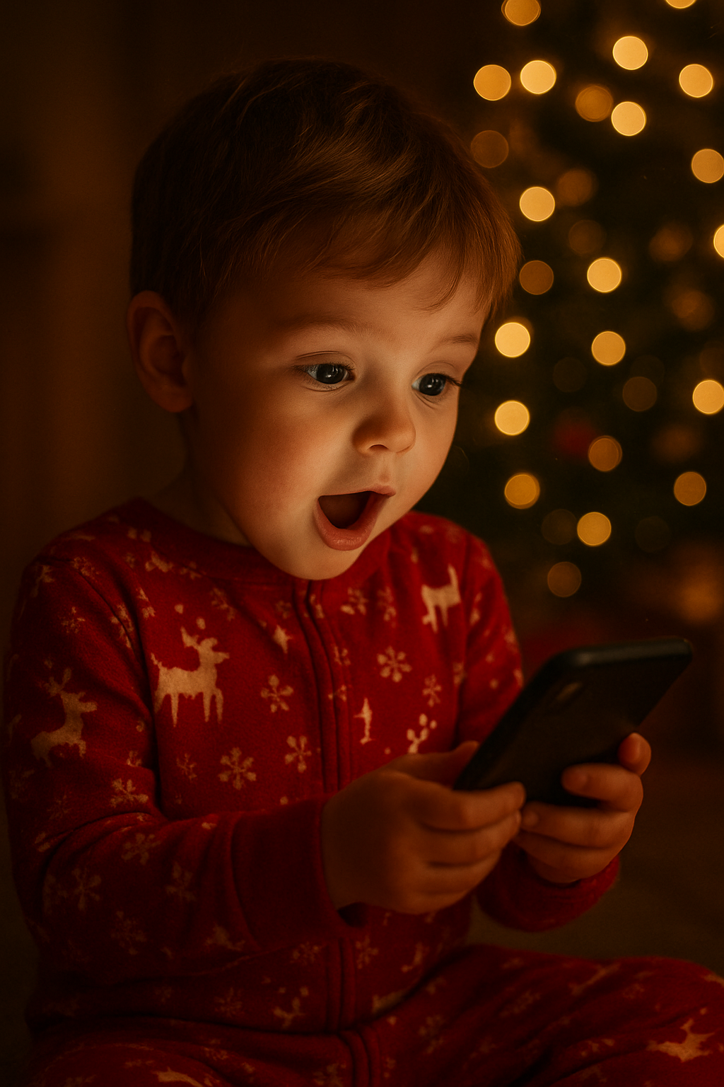 Child glowing with joy